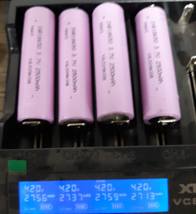 39x  INR18650 3.7v 2.5Ah cells in a 48v 7.5Ah 360Wh pack for cell recovery